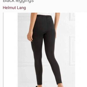 Helmut lang scuba neoprene  stretch black leggings streetwear edgy size XS